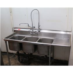 Eagle Stainless Steel Three Basin Sink (Mililani Pick-Up)