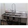 Image 1 : Eagle Stainless Steel Three Basin Sink (Mililani Pick-Up)
