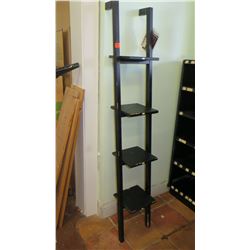 Tall Black Ladder Shelf