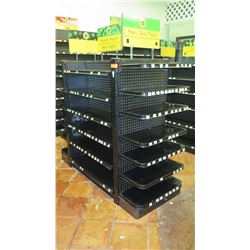 Madix Black Adjustable Retail Shelving Unit