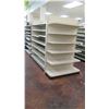 Image 1 : Madix Off-White Adjustable Retail Shelving System (Entire Row, Approx. 227" L)