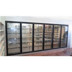 Hussmann HC6A-76BB Walk-In 6 Door Merchandiser Cooler