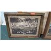 Image 2 : Framed Palm Tree, Black & White Vintage Hula Photos 28.5x36.5 & 37x29.5