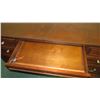 Image 5 : Dark Wooden Desk w/ 7 Drawers (looks like has termites) 61.5 x 23.5 x 30H
