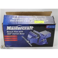 MASTERCRAFT BENCH VISE WITH 360 DEGREE SWIVEL BASE