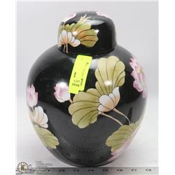 ASIAN STYLE VASE W/ LID