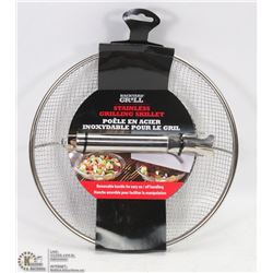 BACKYARD GRILL STAINLESS GRILLING SKILLET