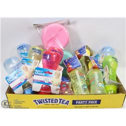 FLAT OF BABY NURSING BOTTLES