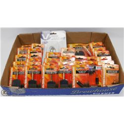 FLAT OF ASSORTED PLUGS AND JACKS