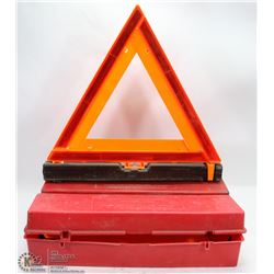 PAIR OF ROAD SAFETY HAZARD TRIANGLES