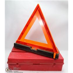 PAIR OF ROAD SAFETY HAZARD TRIANGLES