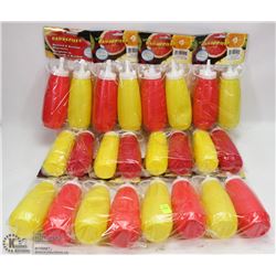 BUNDLE OF MUSTARD AND KETCHUP DISPENSERS