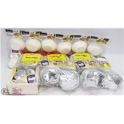 BUNDLE OF ASSORTED MUFFIN AND TART TIN/CUP