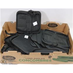 LARGE FLAT OF SMALL TOOL ZIPPER HOLDERS  LIKE