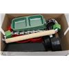 #17) BOX OF DOG & BIRD PET STUFF - NEW