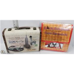 FLAT WITH SUITCASE TRINKET BOX & NEW KFC COOLER