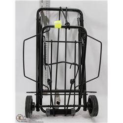 BLACK LUGGAGE CART. HOUSEHOLD