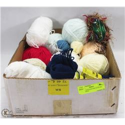 BOX OF NEW KNITTING SUPPLIES - HOUSEHOLD