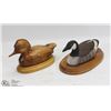 Image 1 : LOT OF 2 WOODEN DUCKS