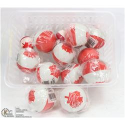 BASKET OF CANADA BOUNCY BALLS