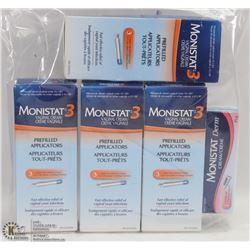 BAG OF MONISTAT 3 VAGINAL CREAMS