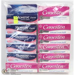 BAG OF MONISTAT CREAM AND CANESTEN CREAM