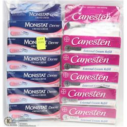 BAG OF MONISTAT CREAM AND CANESTEN CREAM