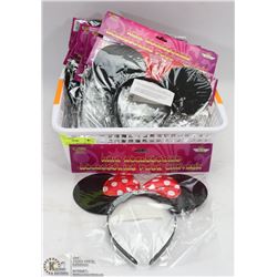BASKET FULL OF DISNEY MINNIE MOUSE EARS