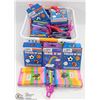 Image 1 : PLASTIC BASKET FULL OF COLOR 'N' GO CRAYON AND