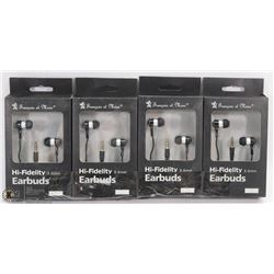 LOT OF FOUR HIGH FIDELITY HEADPHONES
