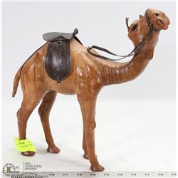 LEATHER CAMEL FIGURINE