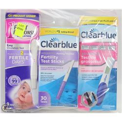 BAG OF OVULATION TEST AND PREGNANCY TEST