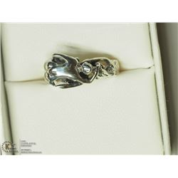 6) STERLING SILVER RING SIZE 6.25