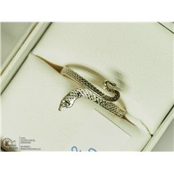 32) STERLING SILVER SNAKE RING SIZE 8.5