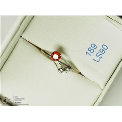39) STERLING SILVER GEMSTONE RING SIZE 6.5
