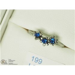 49) STERLING SILVER CUBIC ZIRCONIA RING SIZE 6.25