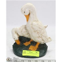 2 DUCKS CAST IRON DOOR STOP