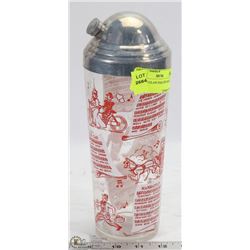 VINTAGE GLASS DAIQUIRI SHAKER GLASS