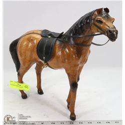 LEATHER HORSE STATUETTE