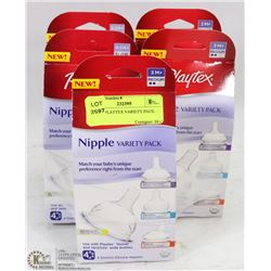 LOT OF PLAYTEX VARIETY PACK NIPPLES