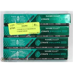 LOT OF 4 MARCELLE MAXIMUM VOLUME MASCARAS