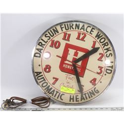 VINTAGE DARLSUN FURNACE WORKS CLOCK