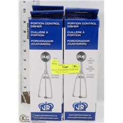 SET OF FOUR NEW PORTION SCOOPS