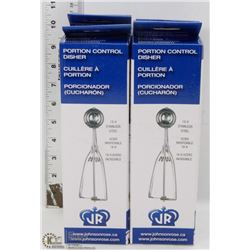 SET OF FOUR NEW PORTION SCOOPS