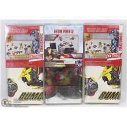 BUNDLE OF ASSORTED WALL DECALS