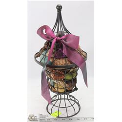 WROUGHT IRON FALL POTPOURRI LANTERN