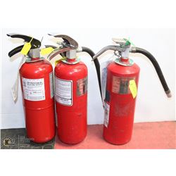 3 FIRE EXTINGUISHERS FROM 2-3LBS