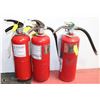 Image 1 : 3 FIRE EXTINGUISHERS FROM 2-3LBS