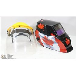 PAIR OF HELMETS WELDING & GRINDING / SAFETY