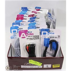 LARGE FLAT OF NEW CORDS